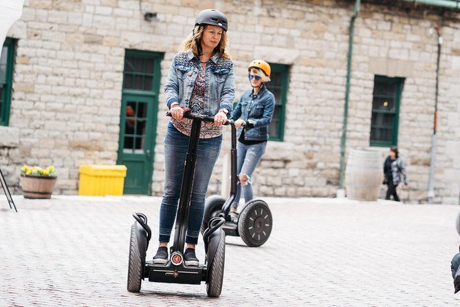 30-Minute Distillery District Segway Tour - Entering the Distillery Historic District on Pedestrian-Only Brick Lanes