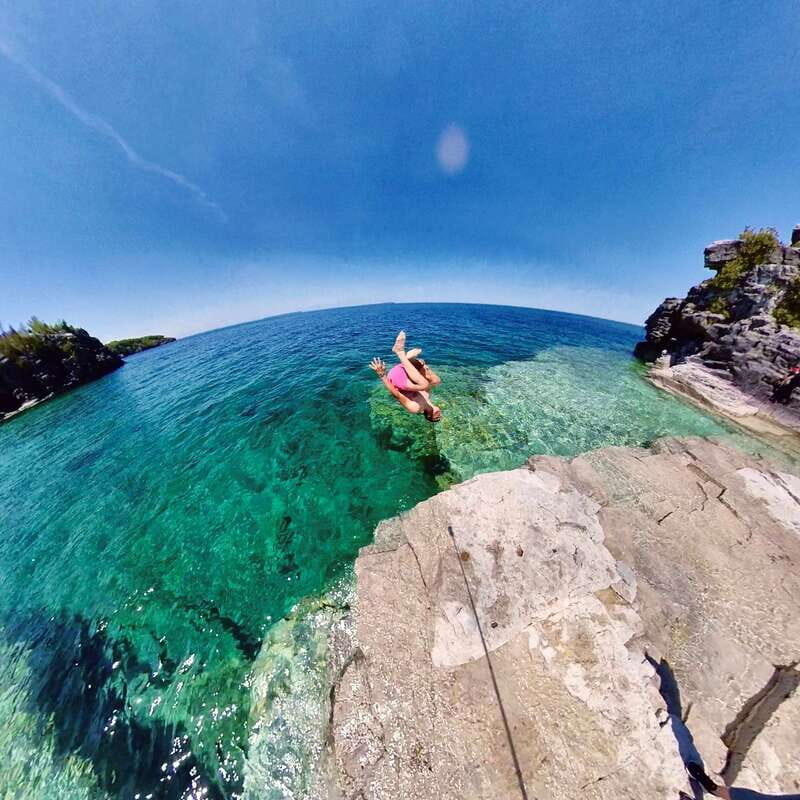 From Toronto: Bruce Peninsula Guided Hiking Day Trip - The road start: TTC Christie pickup and a small-group minivan