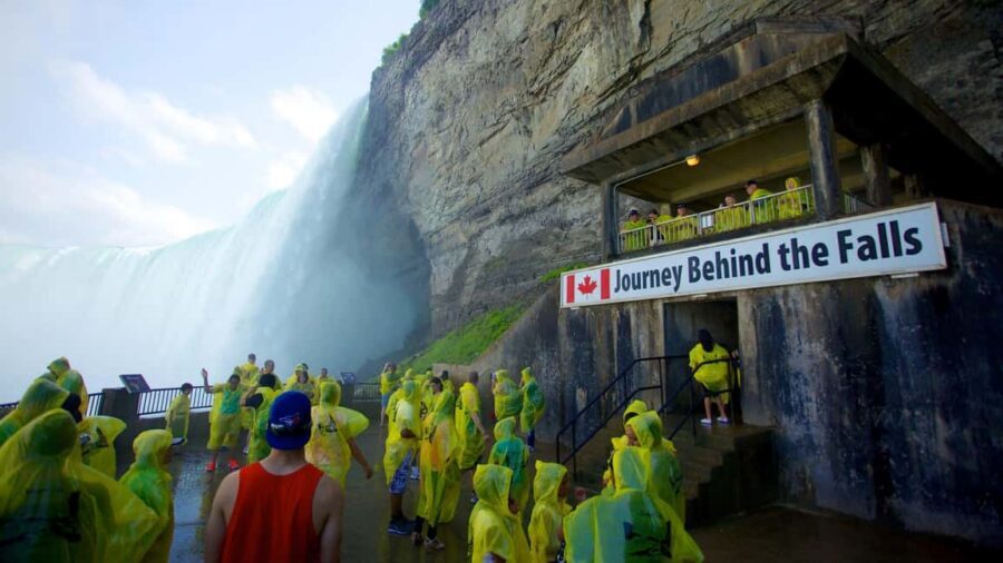 Niagara Falls Day Tour with Boat Ride & Journey Behind Falls - Journey Behind the Falls: walking the tunnels for close-up power