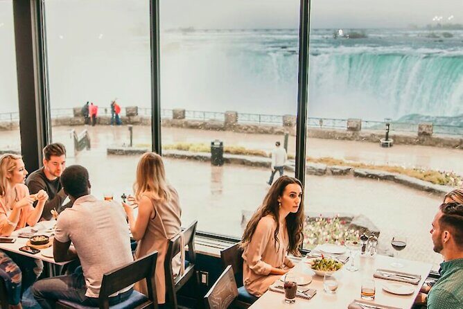 Niagara Falls Evening Tour with Boat, Dinner & Illumination Tower - Dinner with a view: a 3-course meal that actually fits the day