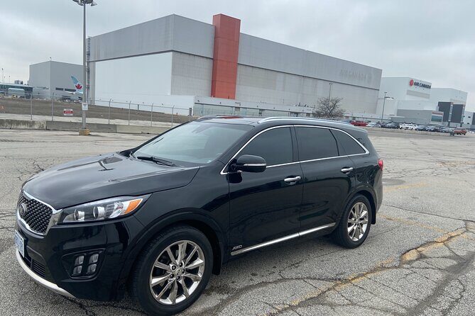 Private Toronto Airport Transfer Service to City centre Toronto - The vehicle experience: private, cool, and ready after customs