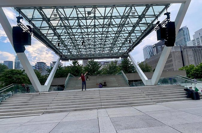 Sports, Street Skateboarding, Economics, History & Culture - Legends Row outside Scotiabank Arena: Maple Leafs names, Raptors change, Kawhi era