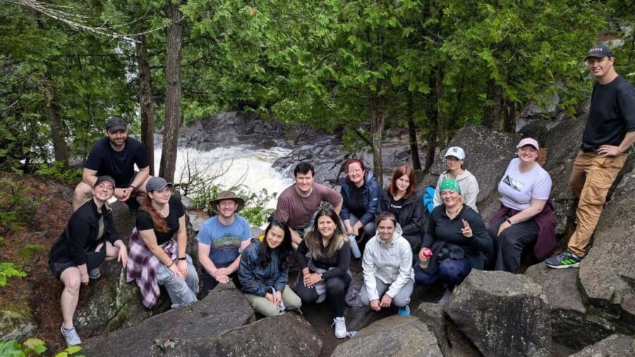 Toronto: Algonquin Park and Ragged Falls Day Trip - Oxtongue River canoeing: group paddling with a wildlife mindset