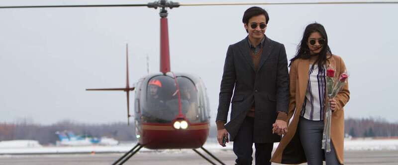 Toronto: Private Helicopter Tour for Two - The Photo and Gift Box Moment After Landing